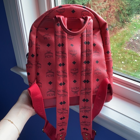 Authentic MCM red backpack - Picture 4 of 9